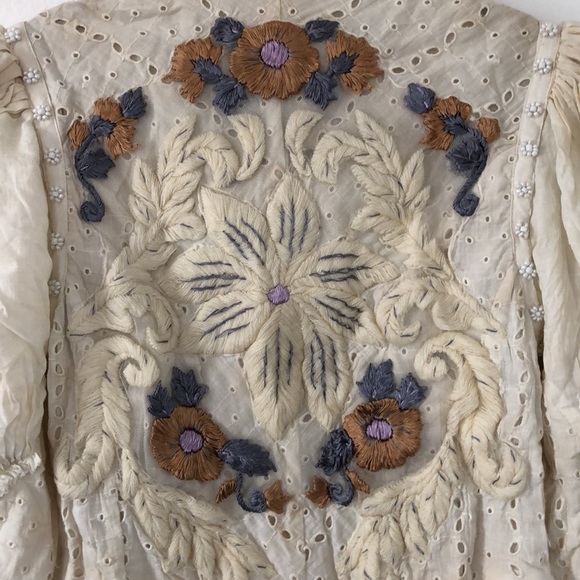 Free People Embroidered Blouse - Picture 2 of 5